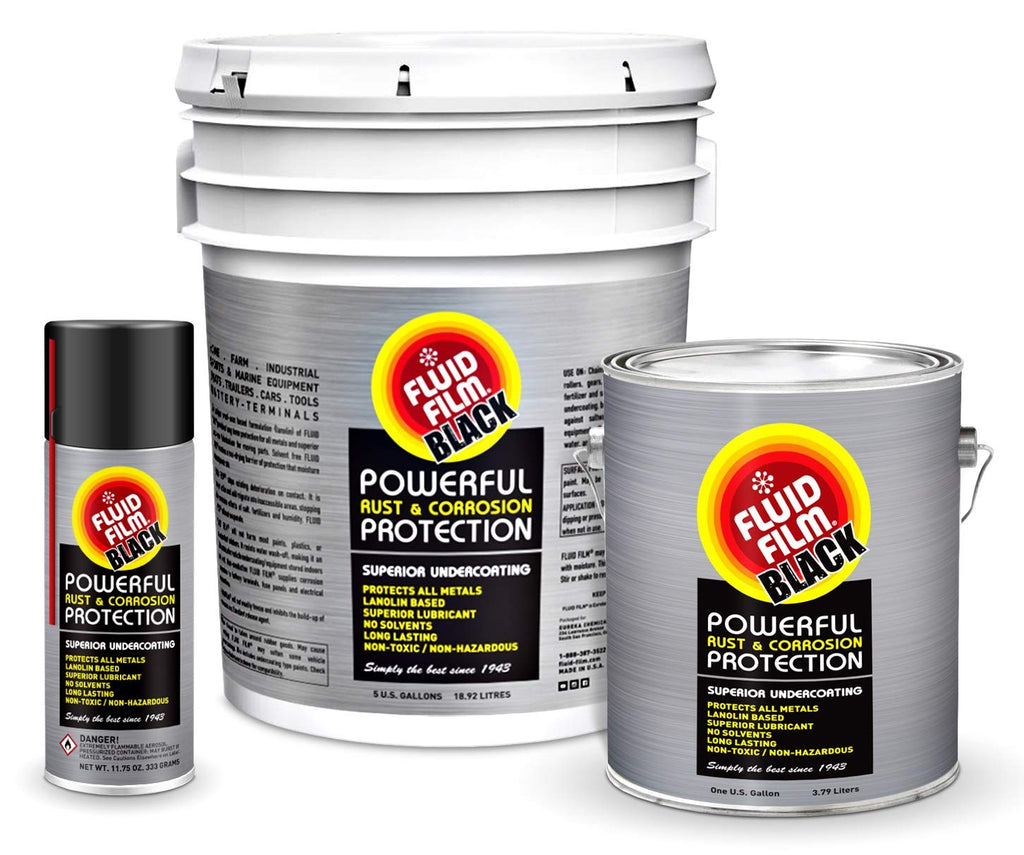 Black Non-Aerosol Corrosion Penetrant Lubricant Anti-Rust Coating, 5 Gallons B8776