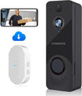 Wireless Video Doorbell Camera with Chime, 1080P HD, 2-Way Audio, Night Vision, Battery Powered W1900