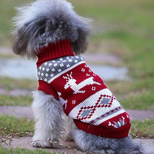 Dog Christmas Sweaters Pet Winter Knitwear Warm Coats P721425