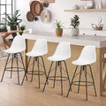 White Swivel Counter Stool M8038