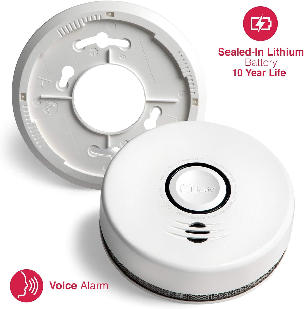 Lithium Battery Powered Combination Smoke & Carbon Monoxide Alarm X842
