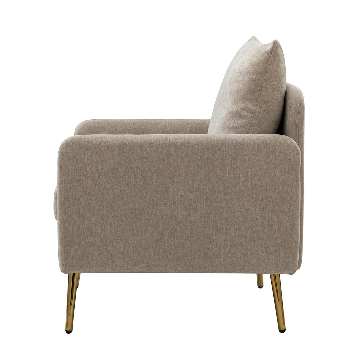 Upholstered Accent Chair with Metal Legs Set of 2 B81049