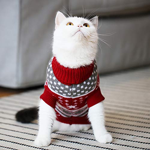 Dog Christmas Sweaters Pet Winter Knitwear Warm Coats P721425
