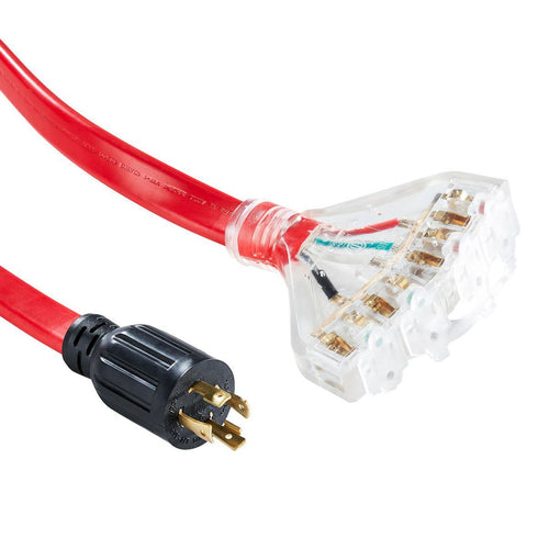 25 ft. 30 Amp 125/250V 4-Outlet Generator Extension Cord O40527