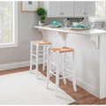 White Bar Stool, Set of 2 J240474
