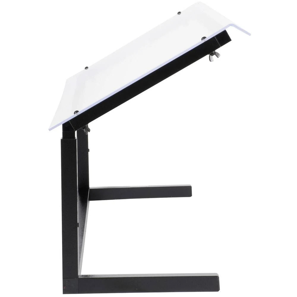 Black 48x22 Adjustable Single Sided Sneeze Guard E503