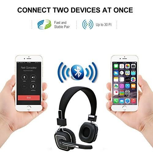 Trucker Bluetooth Headset with Noise Canceling Microphone H558352
