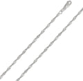 16 Inch Diamond Cut Rope Link Necklace L24624