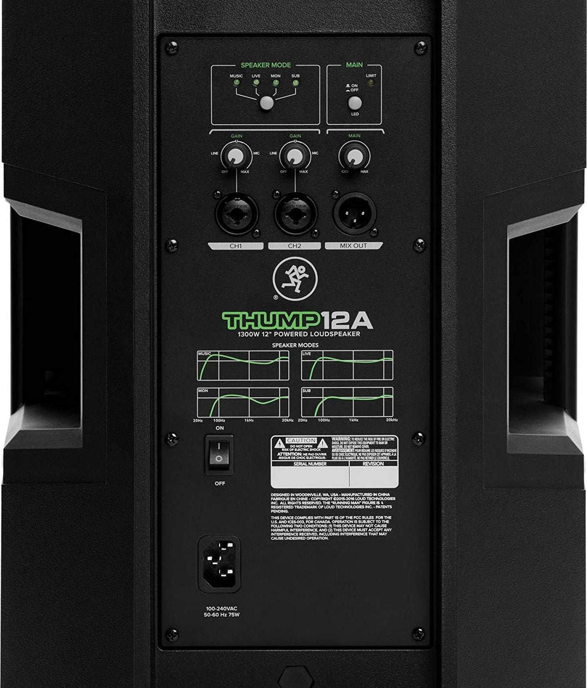 1300W 12 Powered Loudspeaker with Steel Speaker Stand and XLR-XLR Cable A229