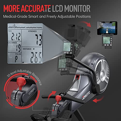 Foldable Air Magnetic Rowing Machine with Monitor B450506