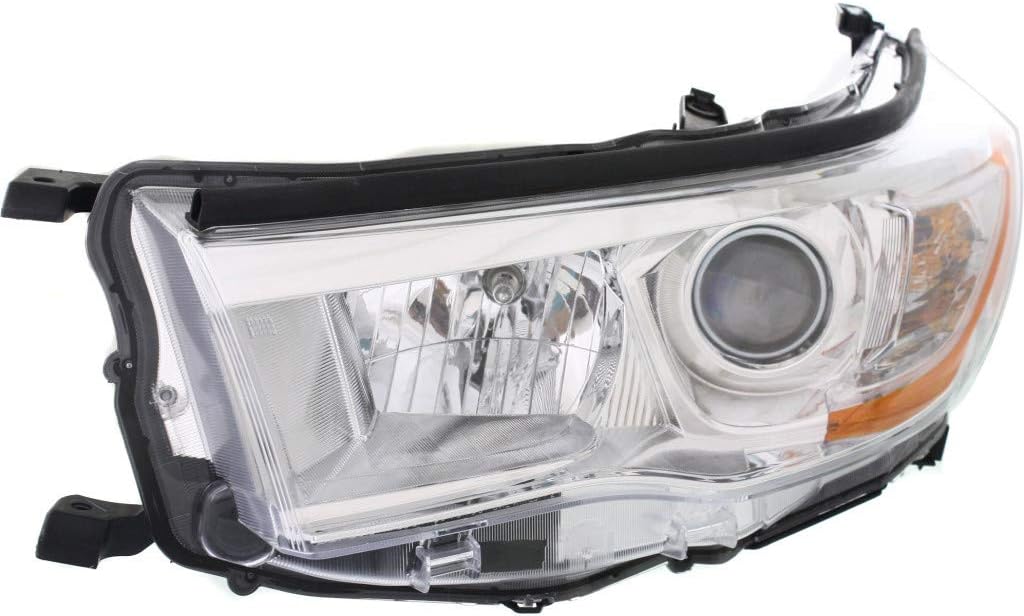 Chrome Headlight Assembly Pair with Bulbs O765