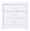 White 3 Drawer Night Stand C270