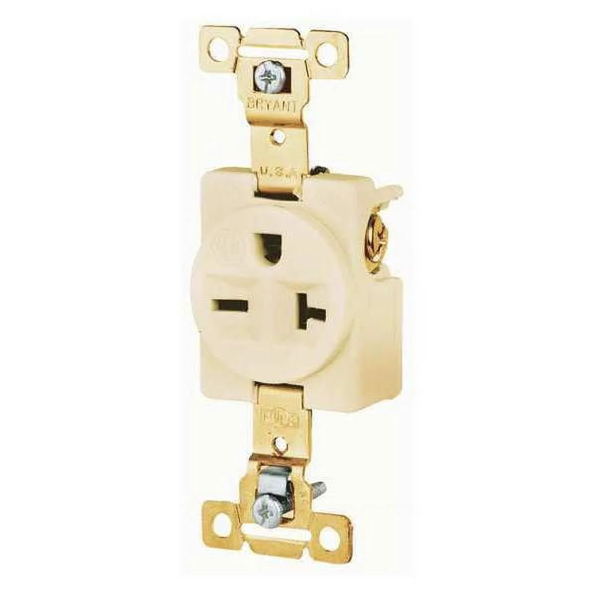 20 A 250V AC Flush Mount Single Outlet Receptacle A610926