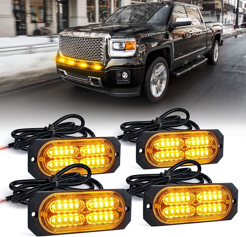 Red 20 LED Emergency Strobe Lights Kit 8PCS H865404