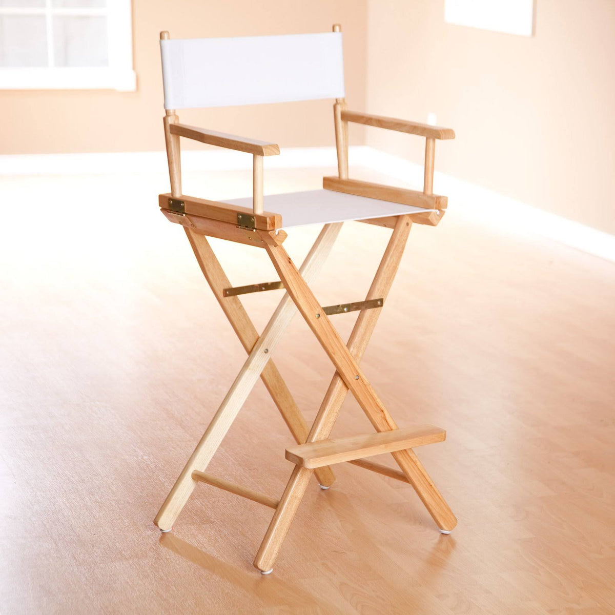 Natural Frame Orange Canvas Director's Chair G4940