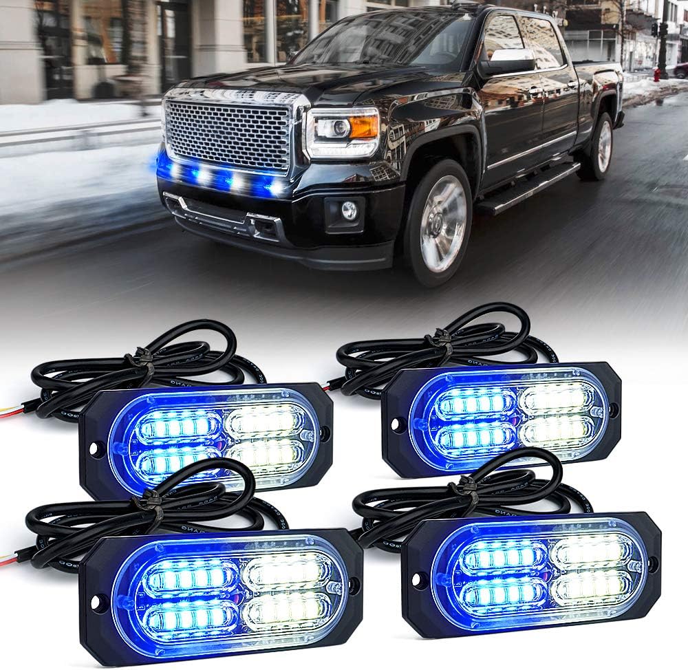 Red 20 LED Emergency Strobe Lights Kit 8PCS H865404