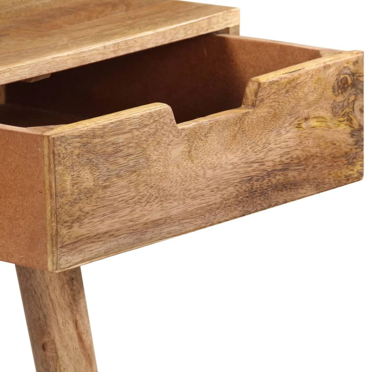 Folding Mirror Makeup Table with 2 Drawer Mango Wood Vanity B650677