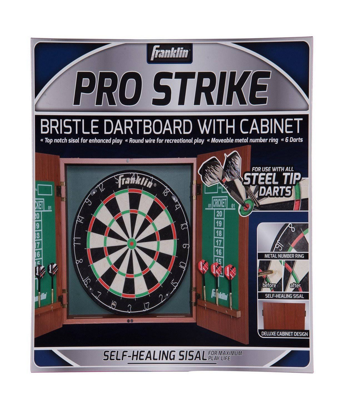 Bristle Dartboard with Cabinet V38967