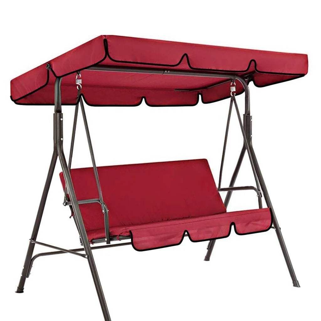 Outdoor Garden Swing Cover Canopy Replacement Shade Cloth 190x132x15cm S2921