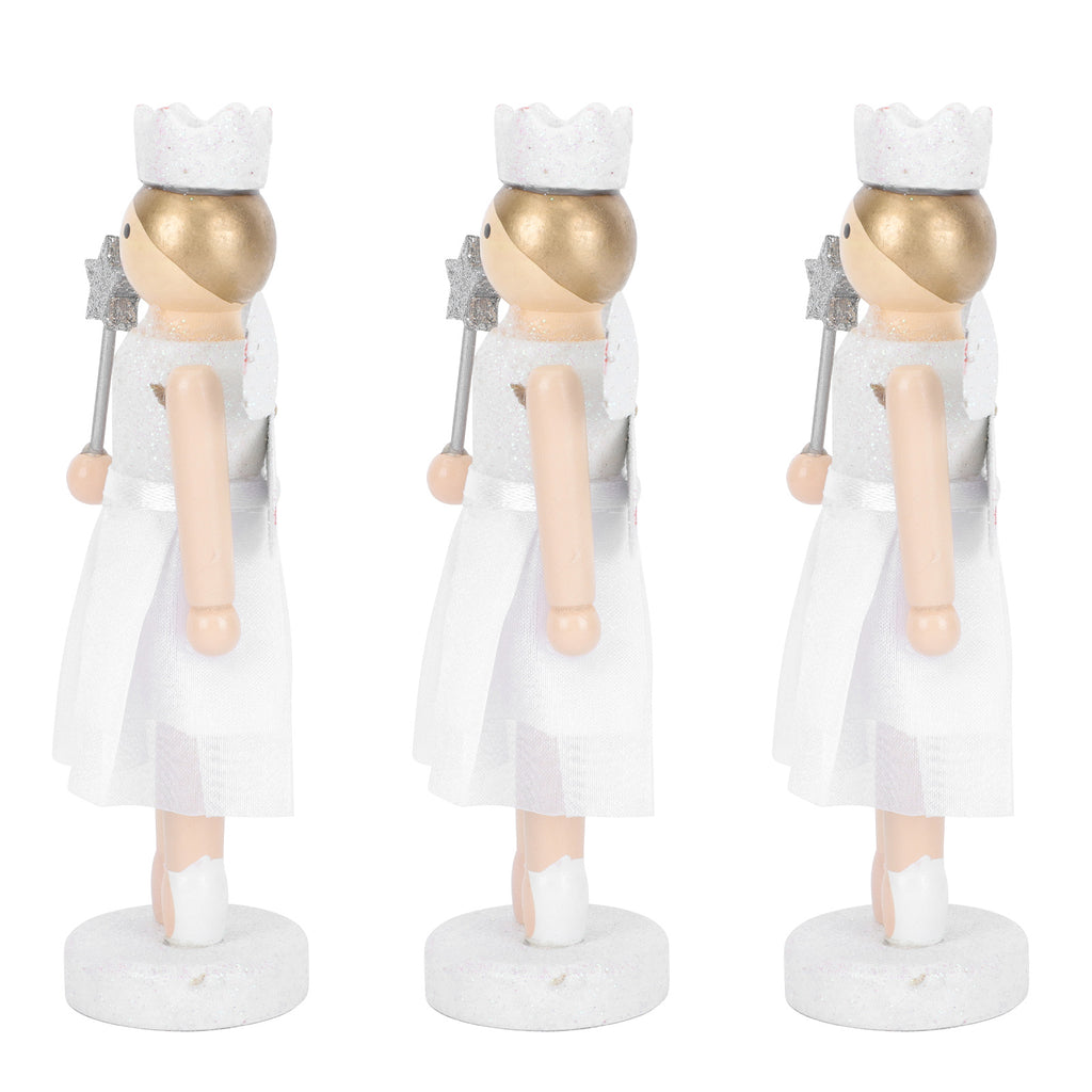 3Pcs Wooden Nutcracker Doll Toys O506