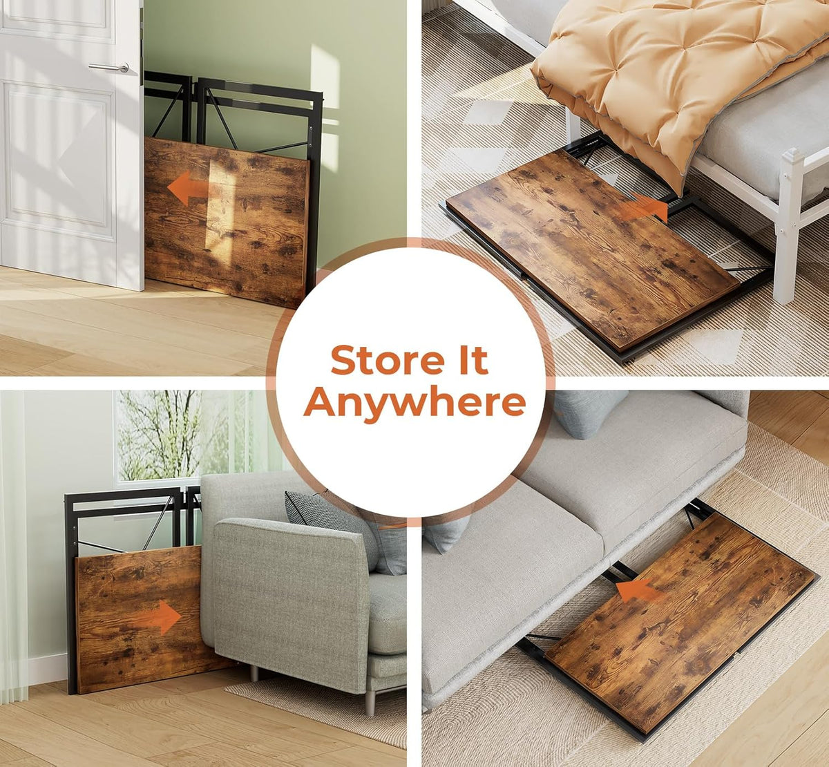 31.5 inch Folding Desk with Led Lights K691