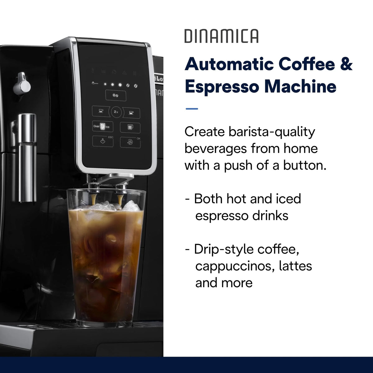 Black Automatic Bean-to-Cup Espresso Machine with Steel Burr Grinder Q28478