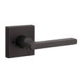 Satin Black Square Privacy Lever Set R226