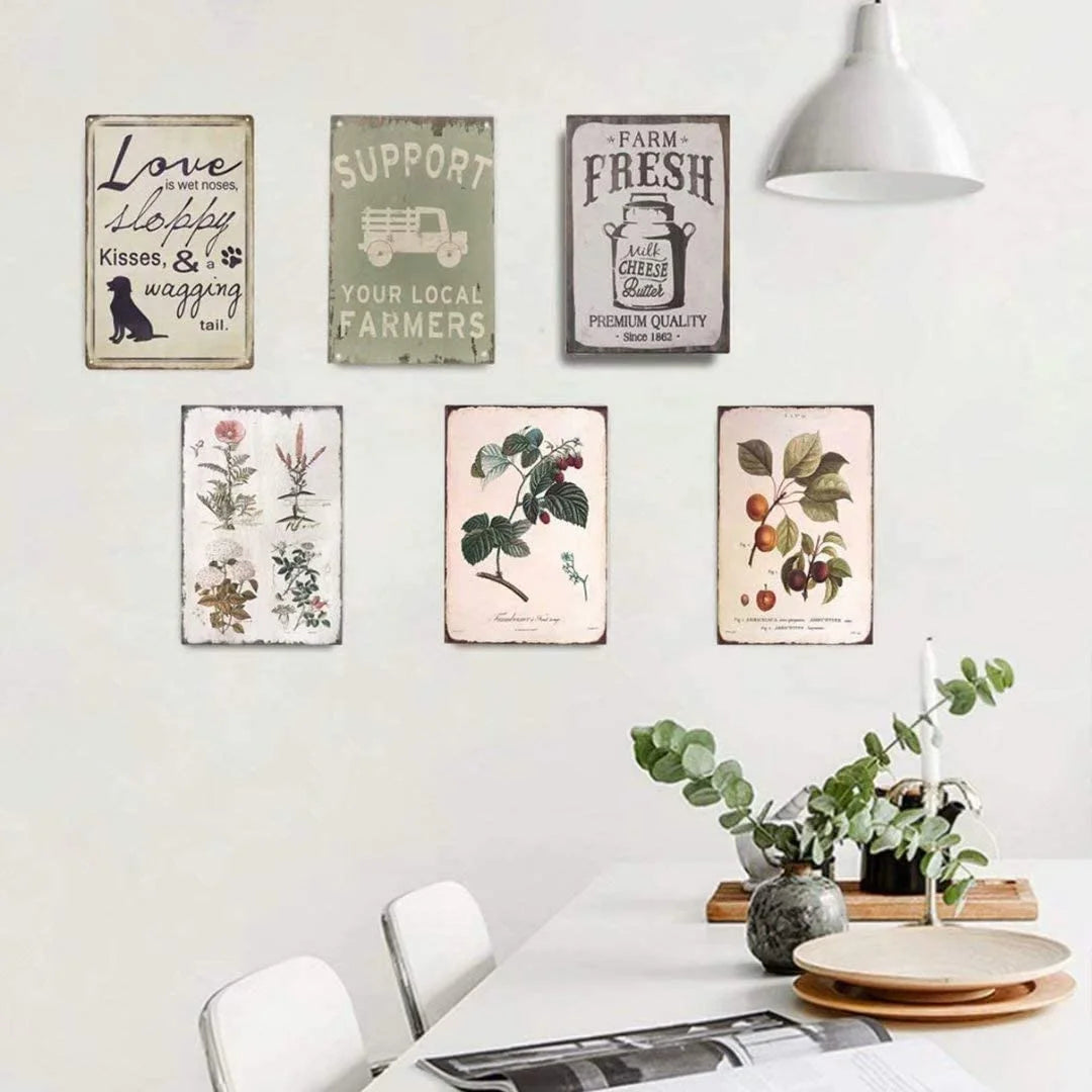 Vintage Metal Tin Sign Wall Decor 12x8inch F57128