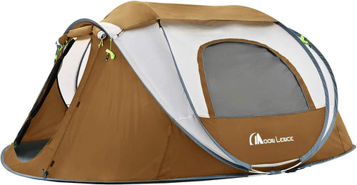 4 Person Pop up Tent Waterproof Tent with Ventilated Mesh Windows Z779699