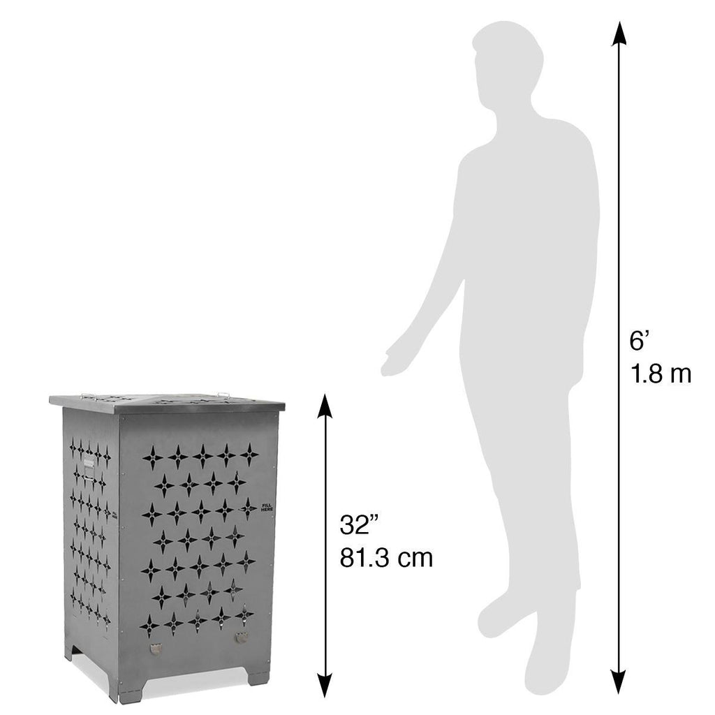 Stainless Steel Outdoor Burn Cage Q71624