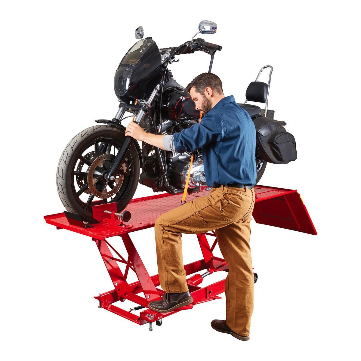 1000 lb. Steel Motorcycle Lift Y846132