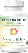 500mg Pancreatin and Lipase Enzyme Supplement 100 Gelatin Capsules K578