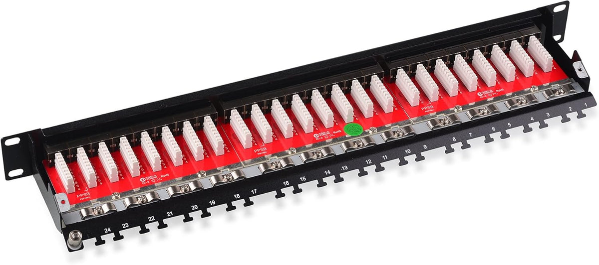 24-Port Shielded RJ45 Patch Panel B589658