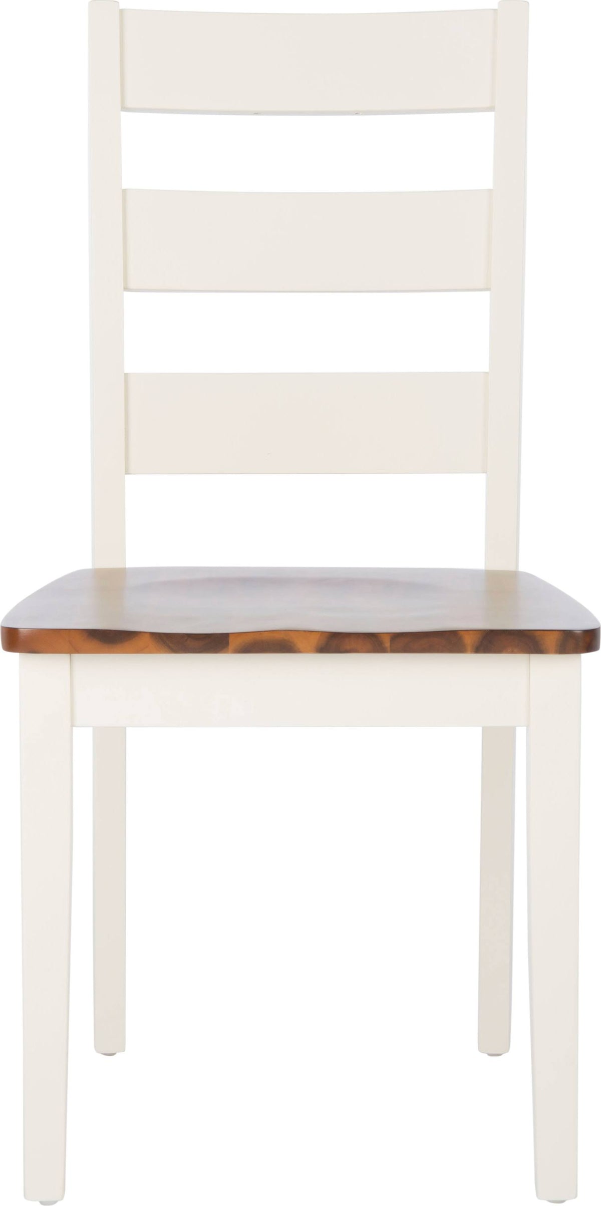 White/Natural Ladder Back Dining Chair (Set of 2) E914