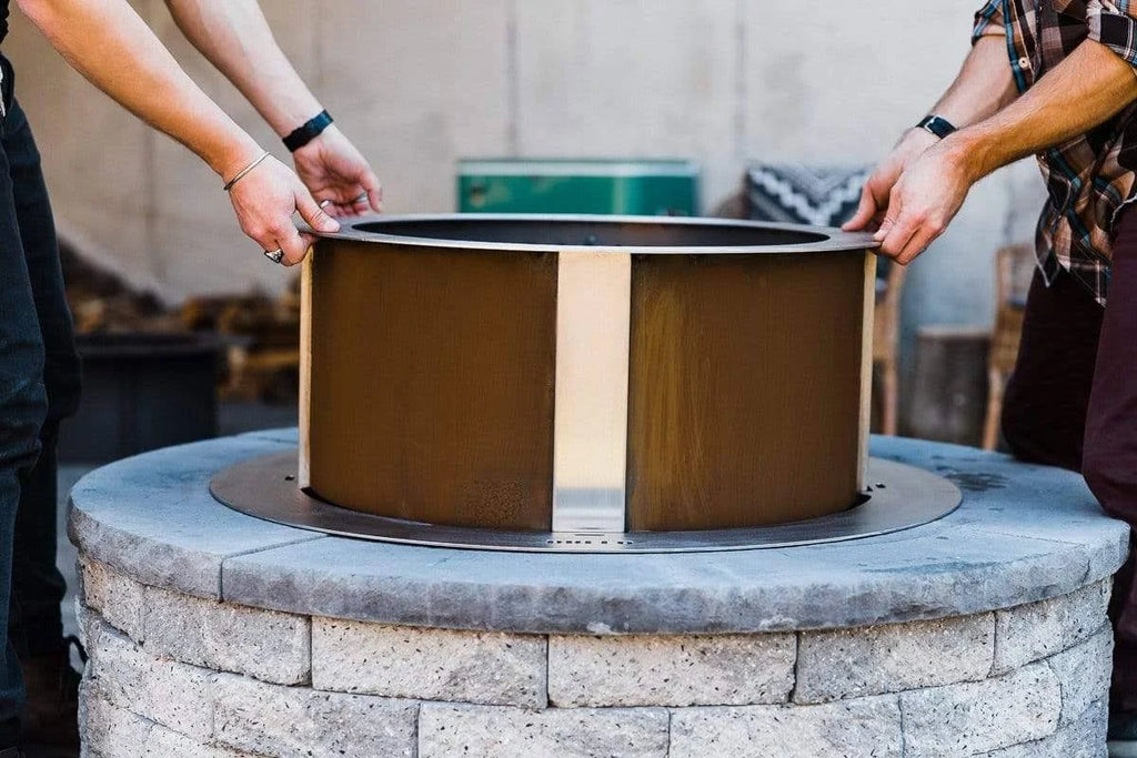 24 Smokeless Fire Pit Insert Package Corten Steel O452034