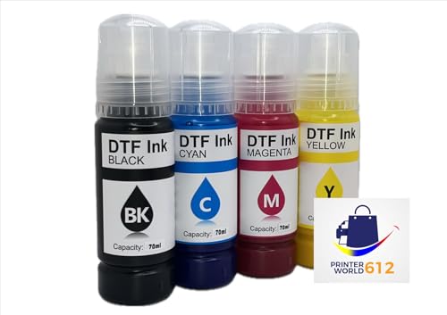 Cartridge-Free Super-Tank Printer with DTF Ink Bundle, Built-in Scanner & Copier B6612
