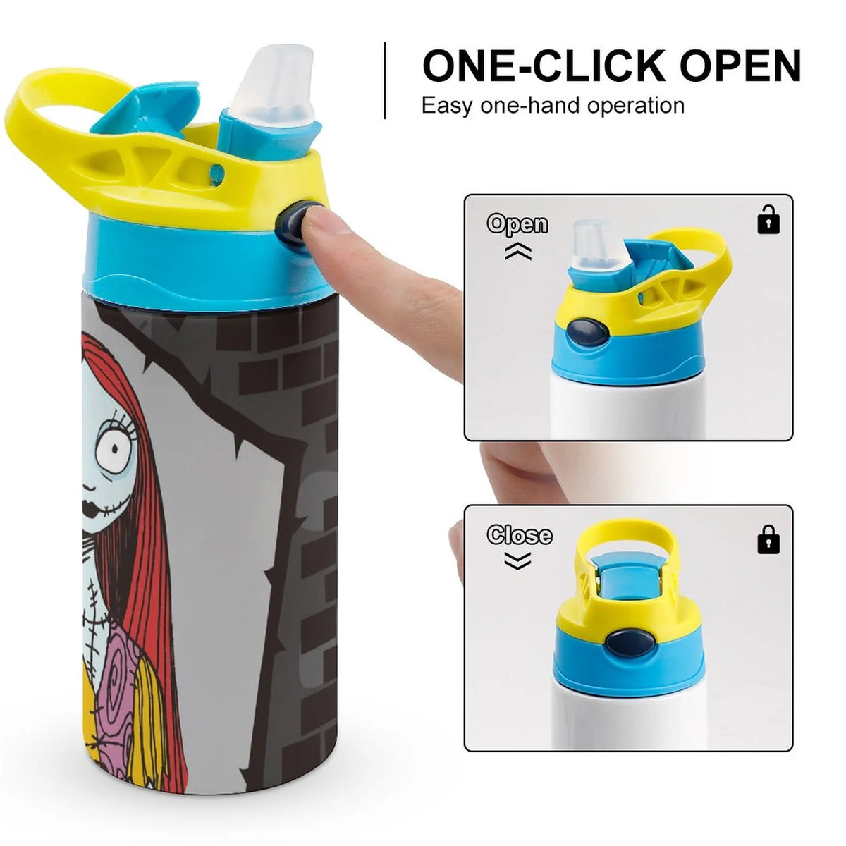 Insulated Stainless Steel Water Bottle with Straw H309001