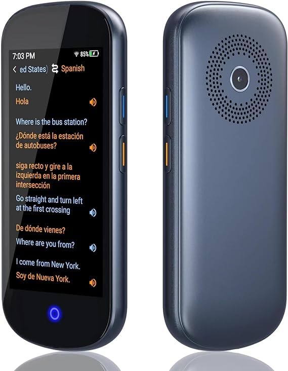 AI Voice Translator 4" HD 137 Language Instant Two-Way Photo Translation Device E5488