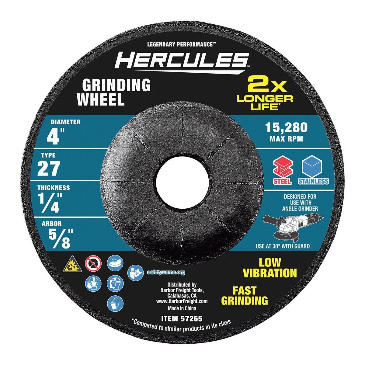 4 in. Type 27 Metal Grinding Wheel H2366