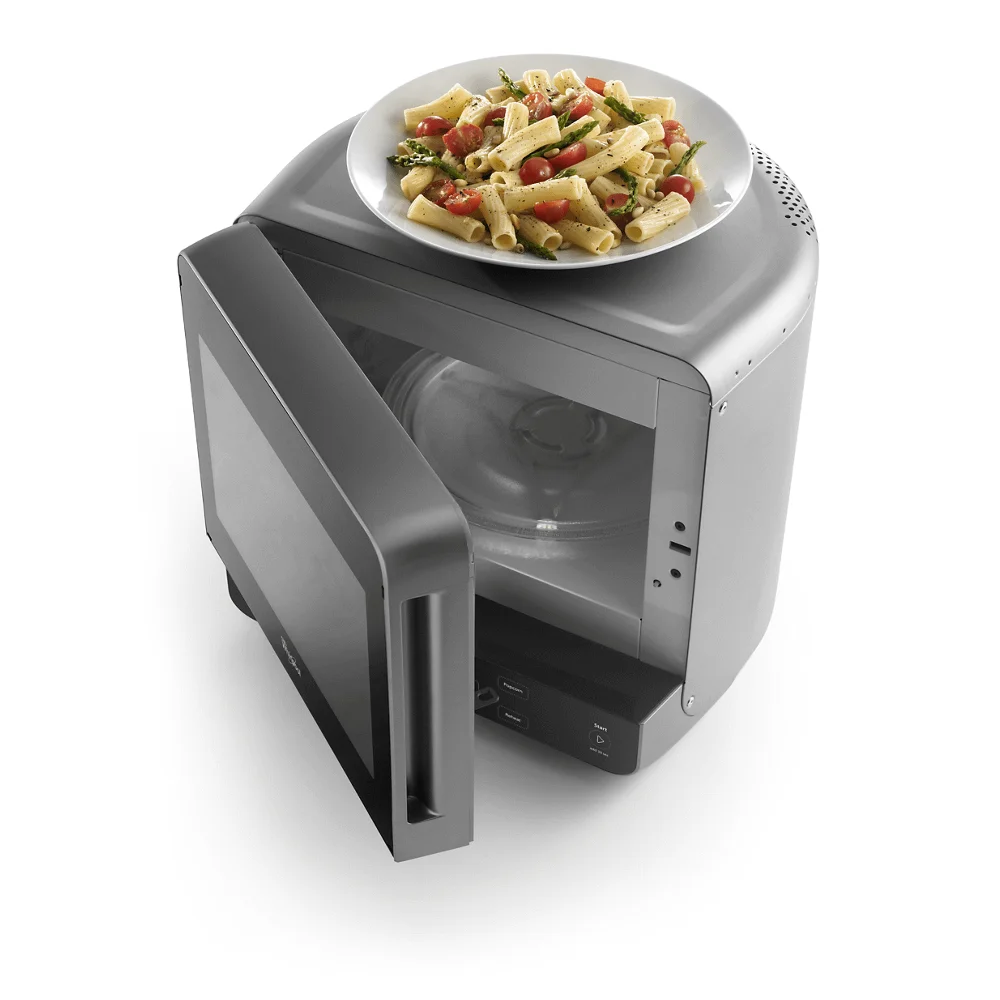 0.5 Cu. Ft. Stainless Look Countertop Microwave S896