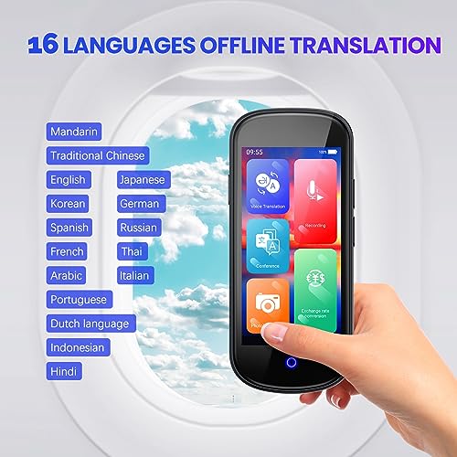 AI Voice Translator 4" HD 137 Language Instant Two-Way Photo Translation Device E5488