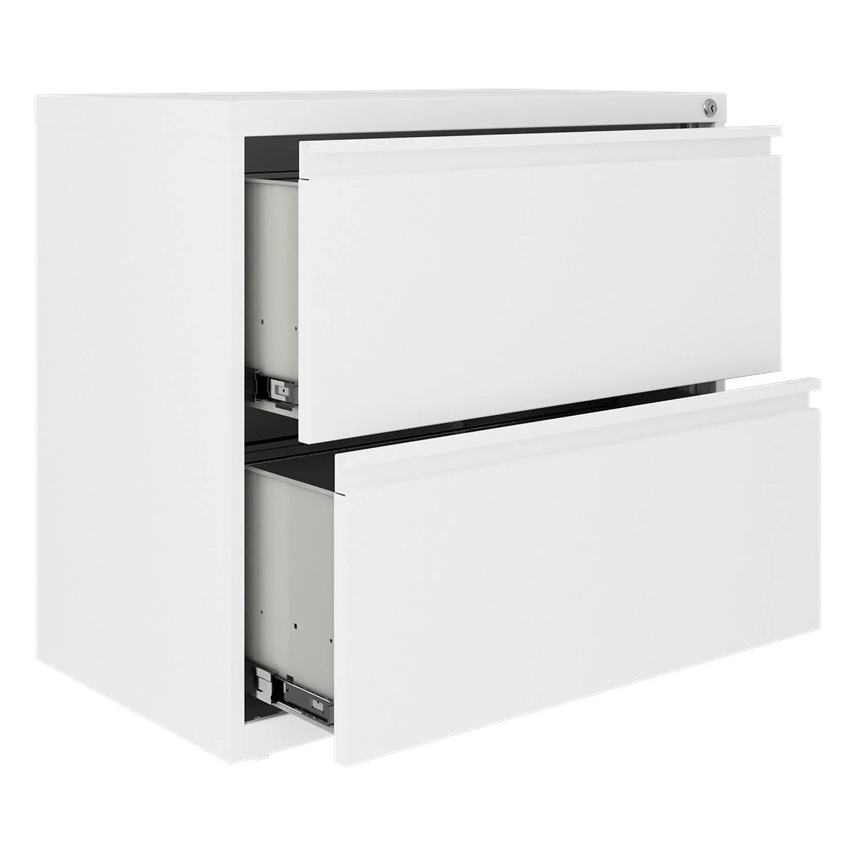 30"W 2 Drawer Metal Lateral File Cabinet Set White W222306