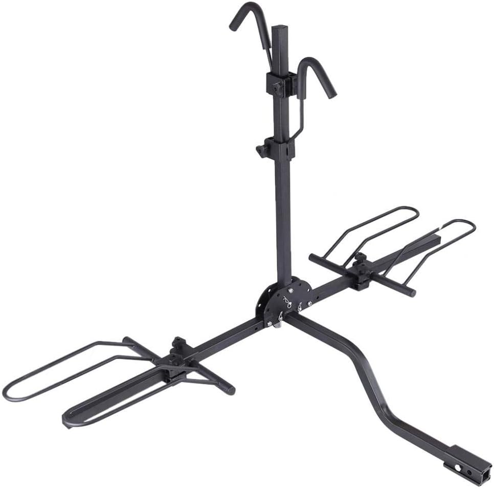 2-Bike Hitch Mount Bike Rack Platform Style Bicycle Carrier Q72030