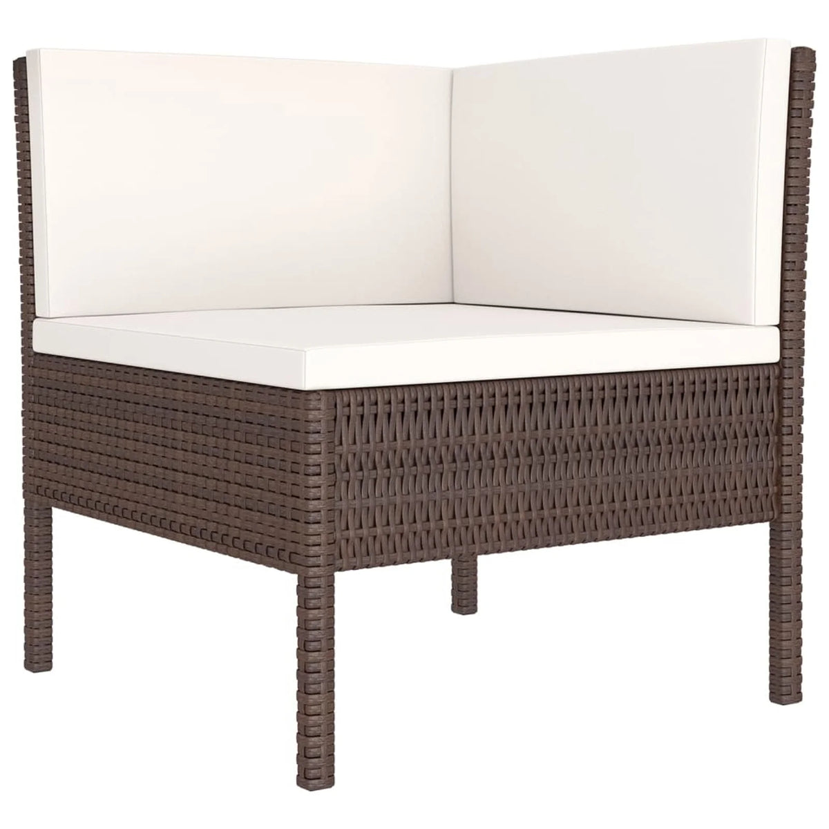 6 Piece Poly Rattan Sectional Outdoor Furniture Set S618