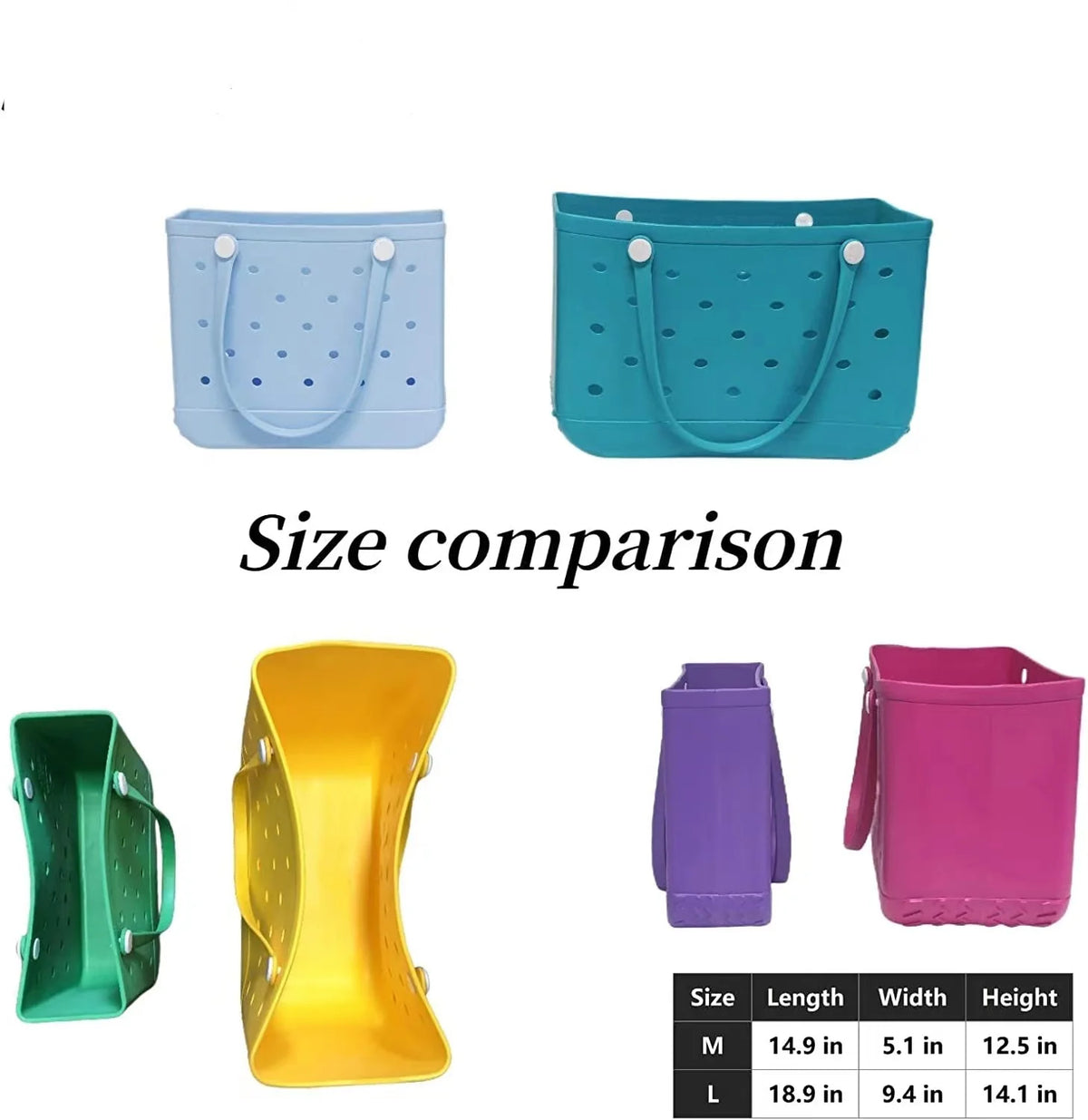 Purple EVA Waterproof Beach Bag I974