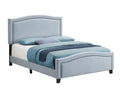 King Upholstered Panel Bed Delft Blue I236911
