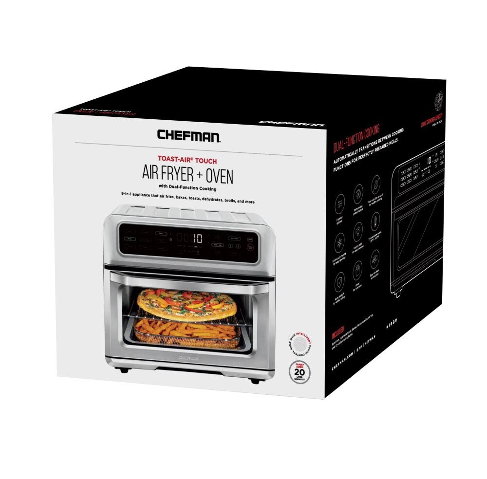 Air Fryer + Toaster Oven, Stainless Steel, 20 LITER V1478