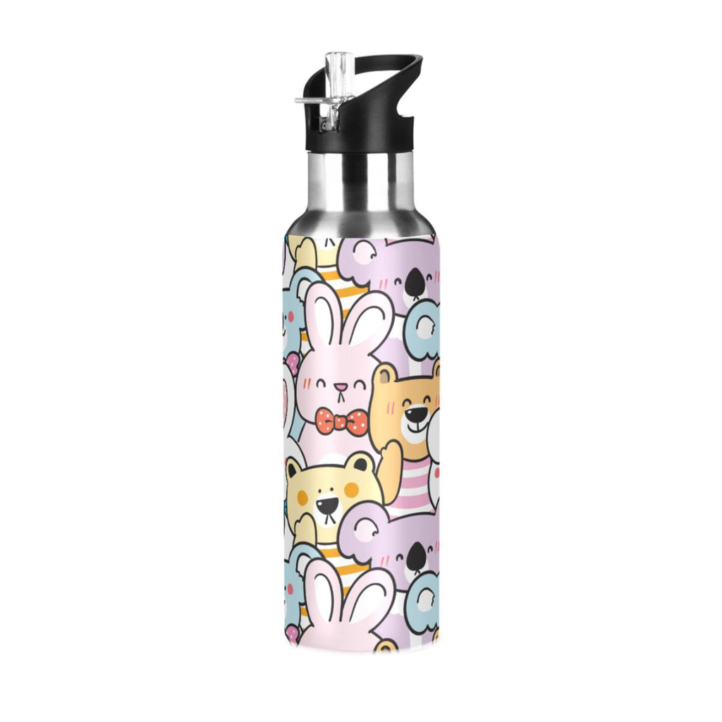 Stainless Steel Insulated Water Bottle with Straw Lid X1905