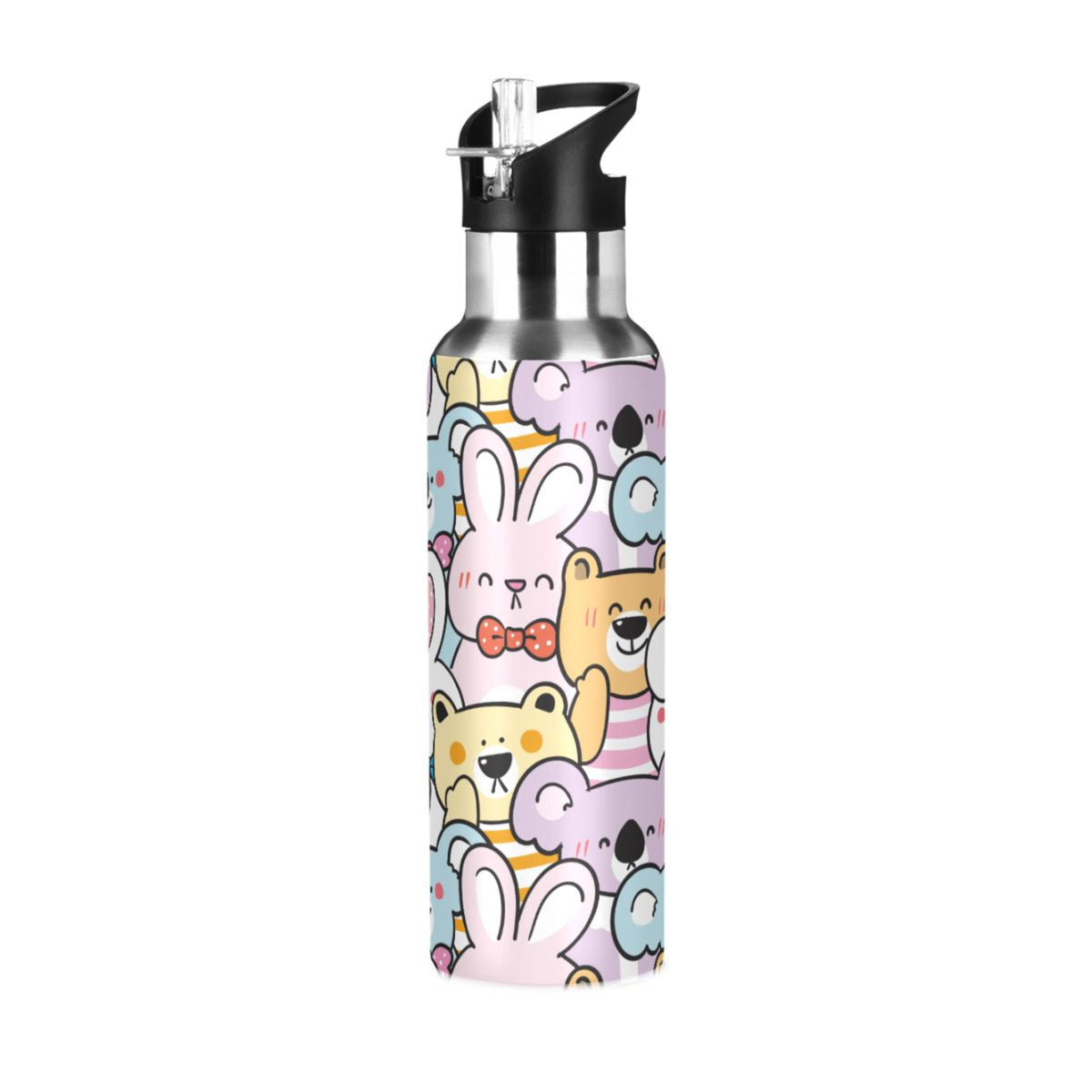 Stainless Steel Insulated Water Bottle with Straw Lid X1905