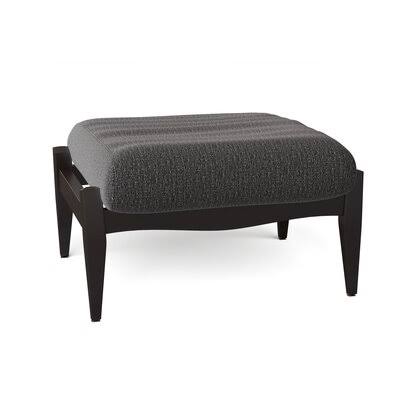 Charcoal Ottoman with Black Walnut Legs L458276